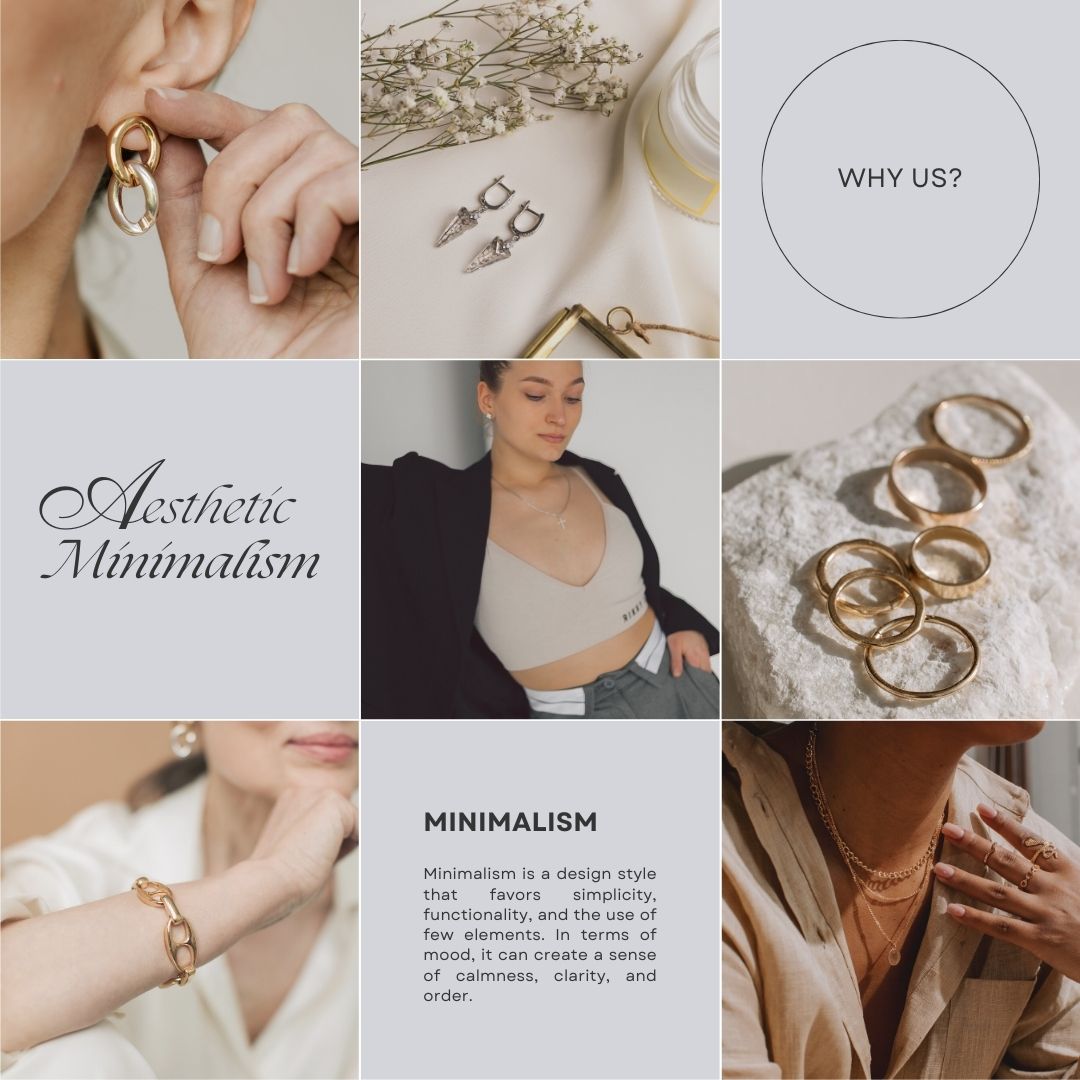 Blue & Grey Pastel Trendy Aesthetic Minimalist Photo Collage Grid Instagram Post